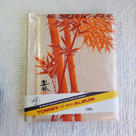 Vintage Other - Vintage 1970s Deadstock NOS New Bamboo Metallic Tommy Self Adhesive Photo Album